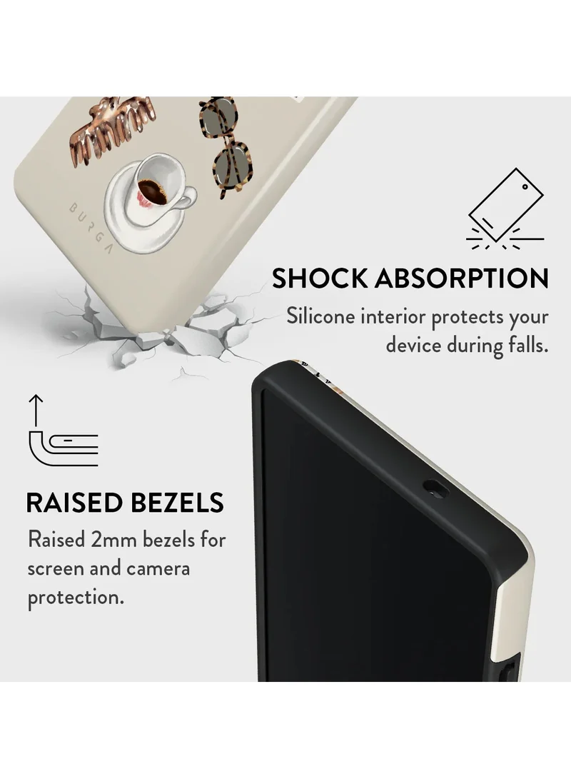 BURGA Samsung Galaxy S25 Ultra Mobile Phone Case Hybrid 2 Layer Hard Shell Silicone Protective Case, Scratch Resistant Shockproof Cover,Boss Babe