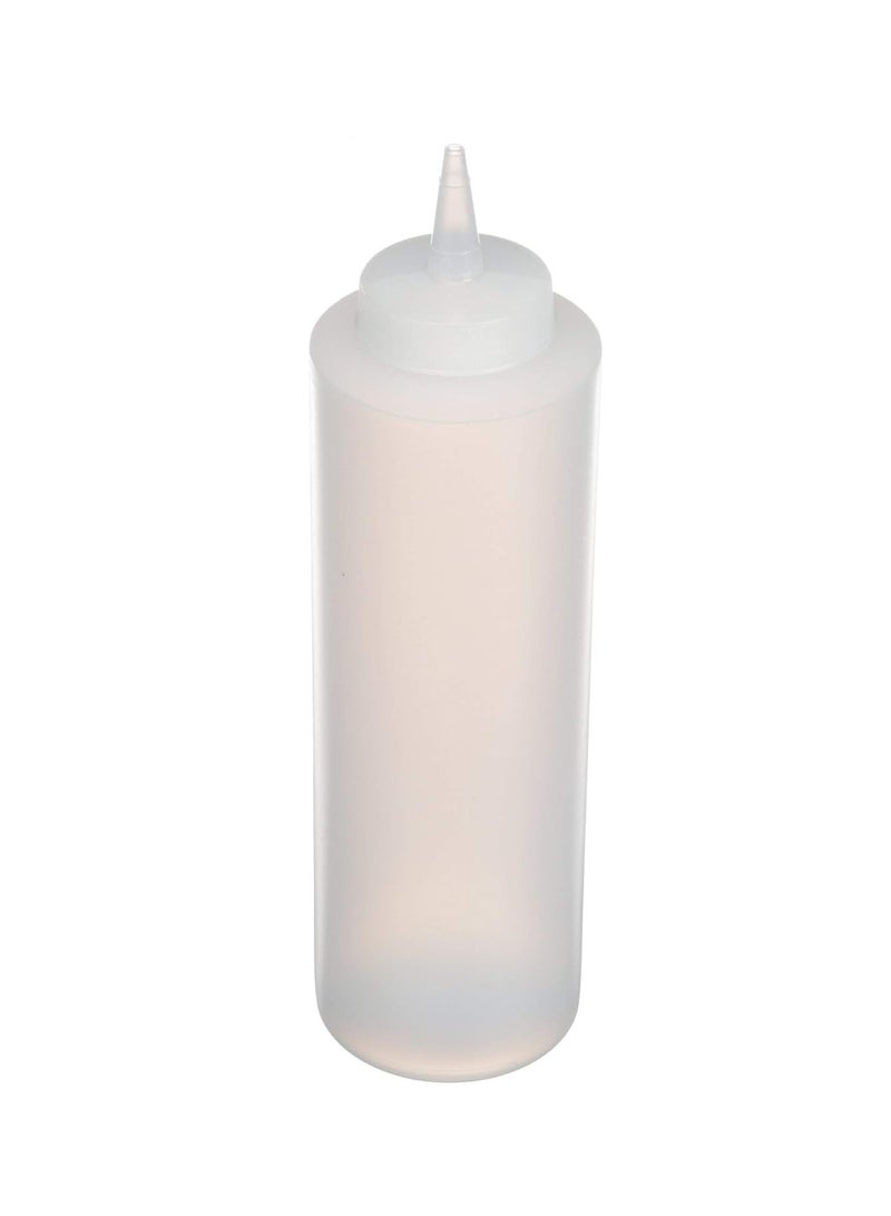 16 oz Wide Mouth Squeeze Bottle, Clear  - Image 5