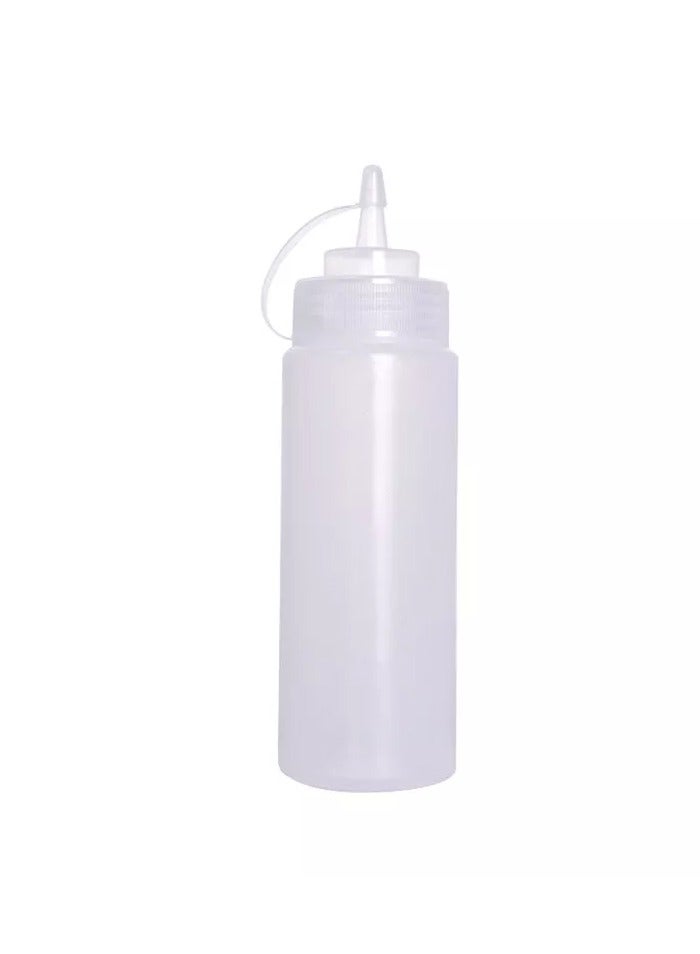 16 oz Wide Mouth Squeeze Bottle, Clear  - Image 1
