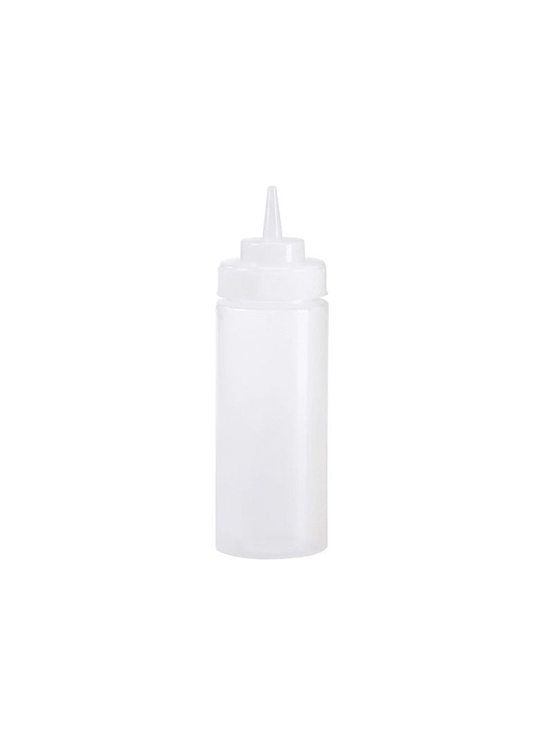 16 oz Wide Mouth Squeeze Bottle, Clear  - Image 3