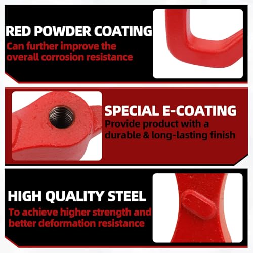 Mocar7 Red Rear Tow Hook Right Side or Left Side Compatible with Jeep Gladiator JT 3.0L 3.6L 2020-2024 Replace 68334733AA 68334733AB 70304021TA - Image 3