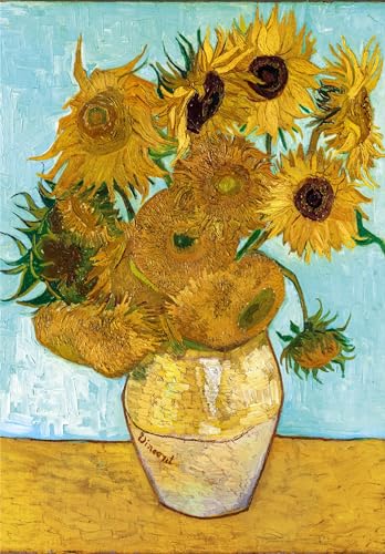 Clementoni Museum 1000 Piece Jigsaw Puzzle for Adults, Van Gogh, Girasoli Sun Flowers - Image 2