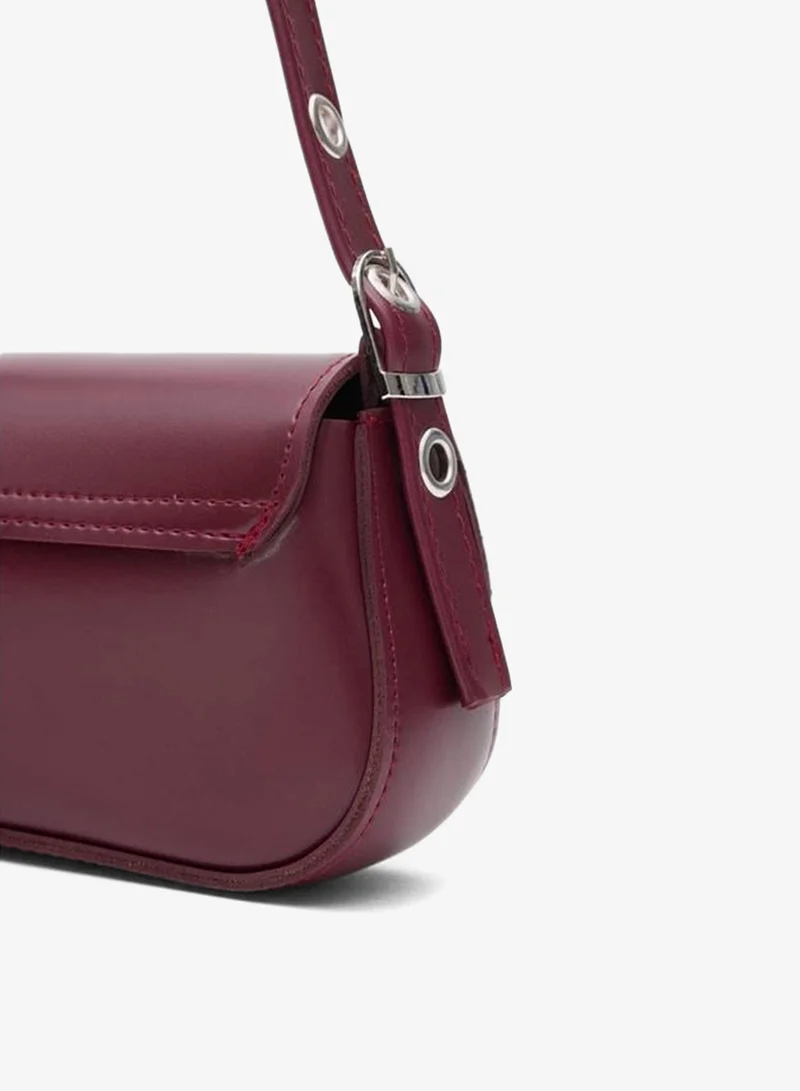 Shule Bags  Mirage Burgundy Baget Bag for Women | Best Price UAE
