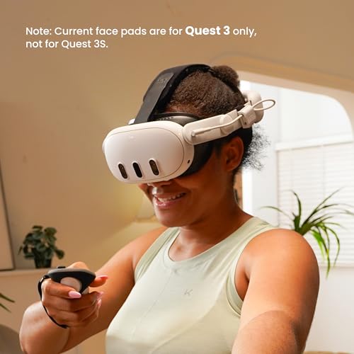 KIWI design V3 Facial Interface,2 Face Pads Compatible with Meta/Oculus Quest 3 Accessories, NOT for Quest 3S - Image 3
