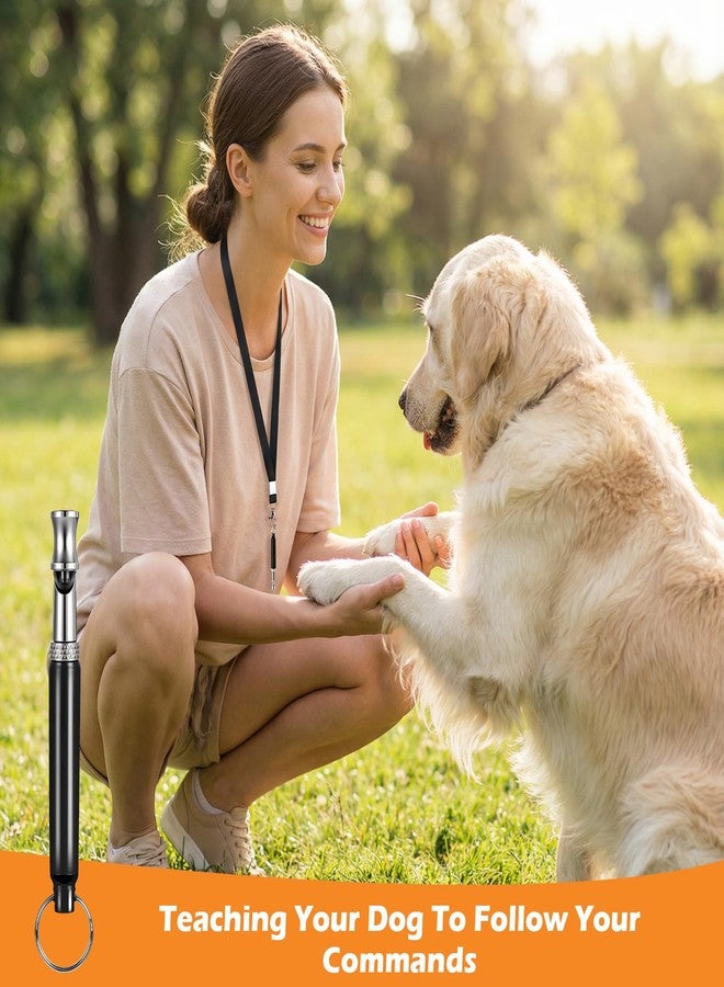 Matwsec 2 PCS Dog Whistle to Call Your Dog, Dog Training Whistle Adjustable Dogs Whistle Training with Lanyard to Stop Neighbors Dogs from Barking - Image 3