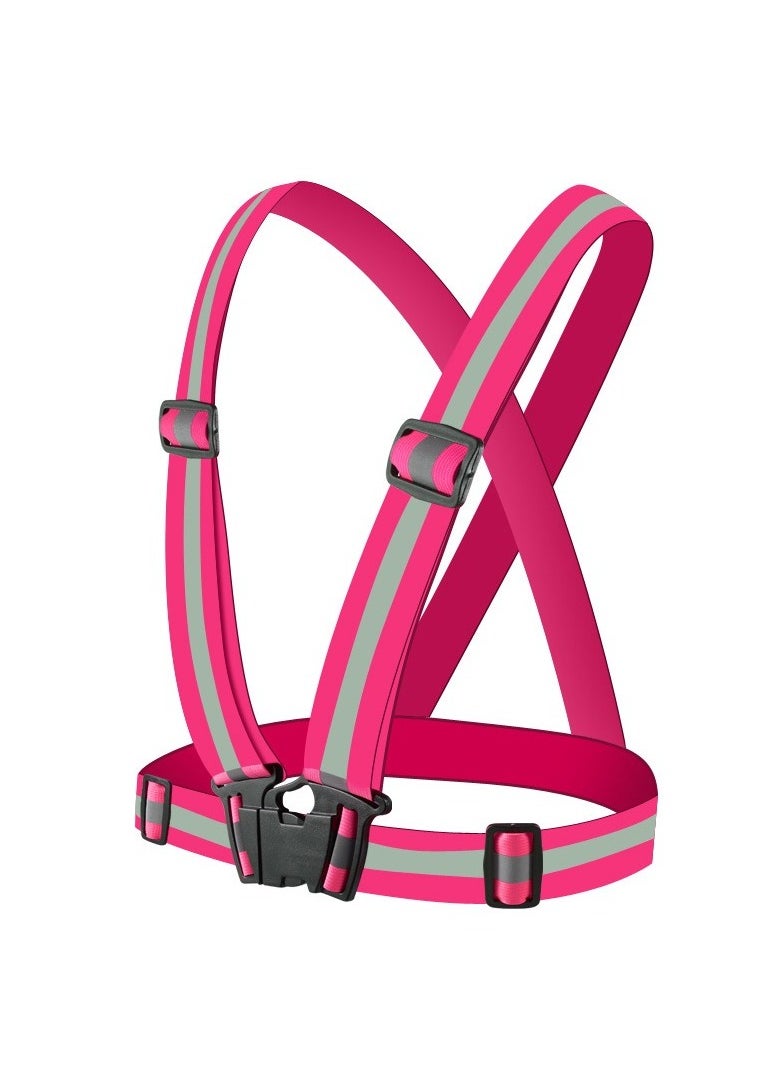 Estelle Adjustable Reflective Vest Belt For Safety With High Visibility are available (Pink)  - Image 2