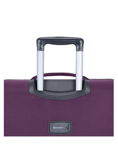 Unisex Soft Travel Bag Medium Luggage Trolley Polyester Lightweight Expandable 4 Double Spinner Wheeled Suitcase with 3 Digit TSA lock E751 Purple - pzsku/ZBBC5BAC4292739EED3C4Z/45/_/1715413480/2a9488cc-4603-4ce4-af1a-a933cd195a3b