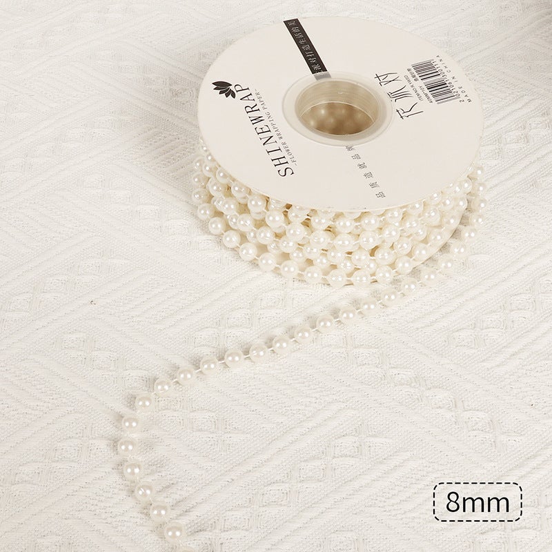 In-Stock Dropshipping Flower Packaging Accessories Materials Handmade Decorative Bouquet-Shaped Pearl Chain Gifts - Image 1
