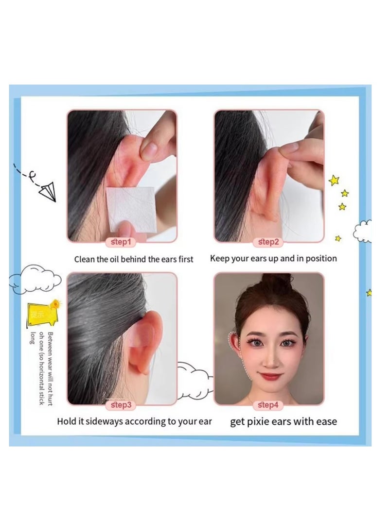 ماركة غير محددة - ملصقات مصحح الأذن التجميلي يحل مشكلة الأذن الكبيرة، أنصار الأذن الكبيرة ذاتية اللصق، ملصقات الأذن التجميلية، شريط الأذن ( 30 ملصق ) - Image 1