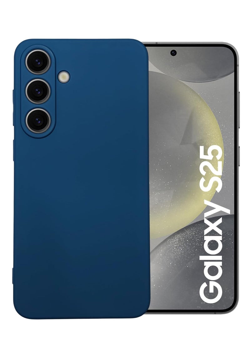 جراب Samsung Galaxy S25، جراب سيليكون سائل مقاوم للخدش ومضاد للصدمات ومضاد لبصمات الأصابع وغطاء حماية كامل الجسم لهاتف Samsung Galaxy S25 - Image 1