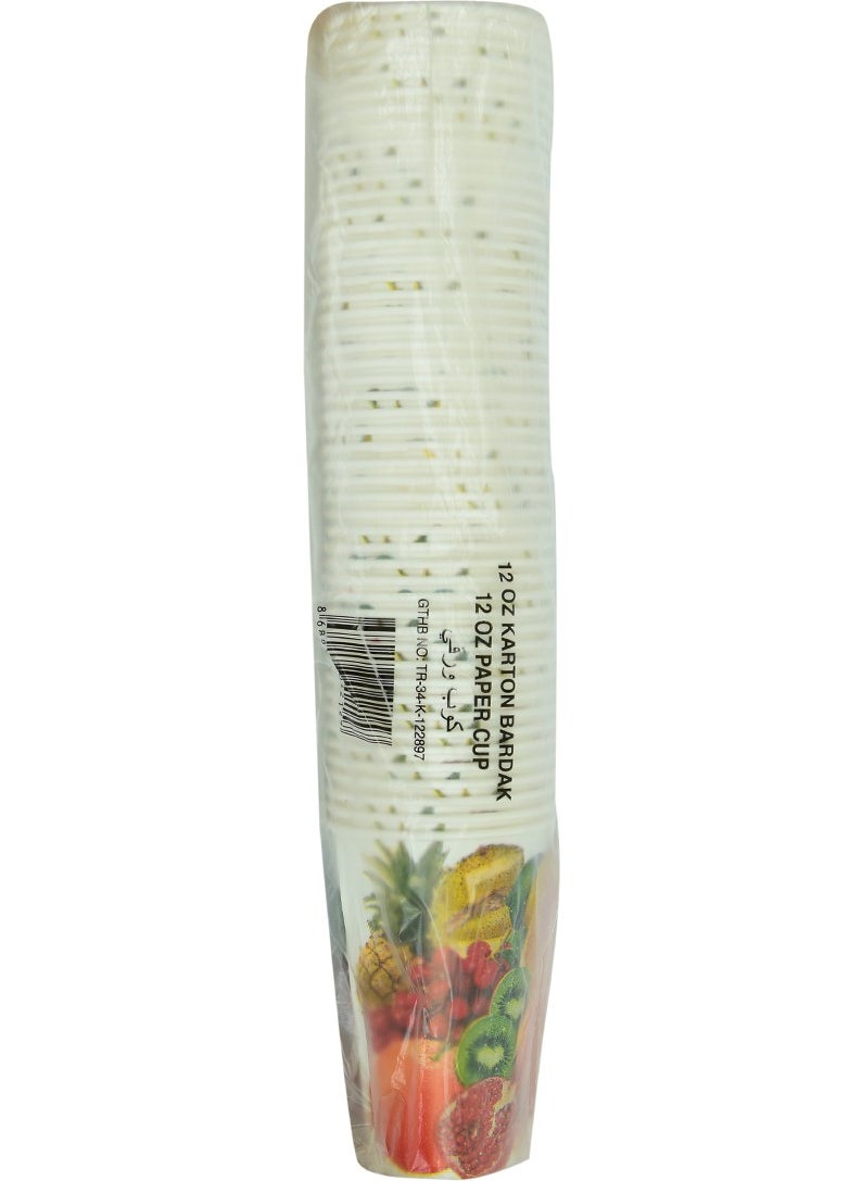 LokmanAVM Cardboard Cup 12 Oz Disposable Tea Coffee Hot Paper Vending Cup 1 Pack of 50  - Image 4
