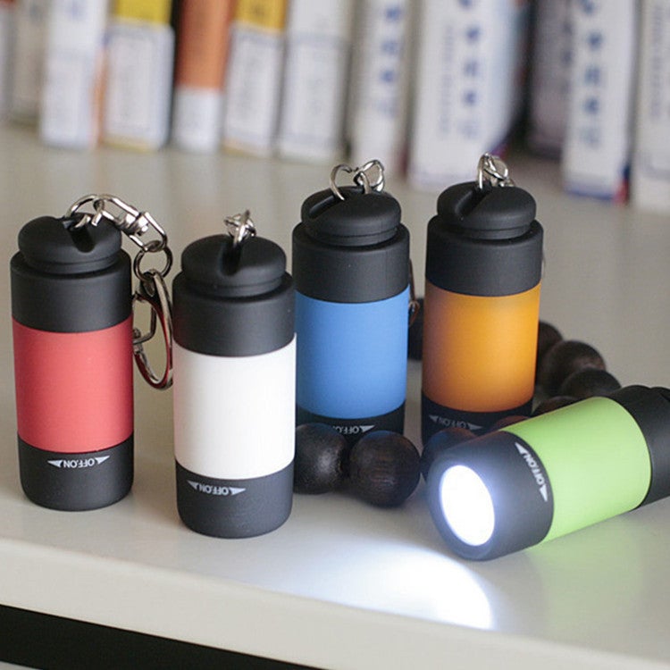 Rechargeable Mini Flashlight Keychain High Intensity Red - Image 5