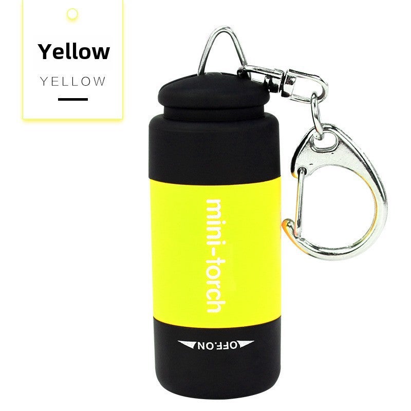 Rechargeable Mini Flashlight Keychain High Intensity Red - Image 2