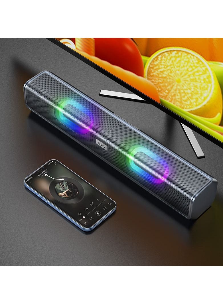 هوكو مكبر الصوت اللاسلكي مكبر الصوت المحمول على سطح المكتب الصوت المبهر - Image 5