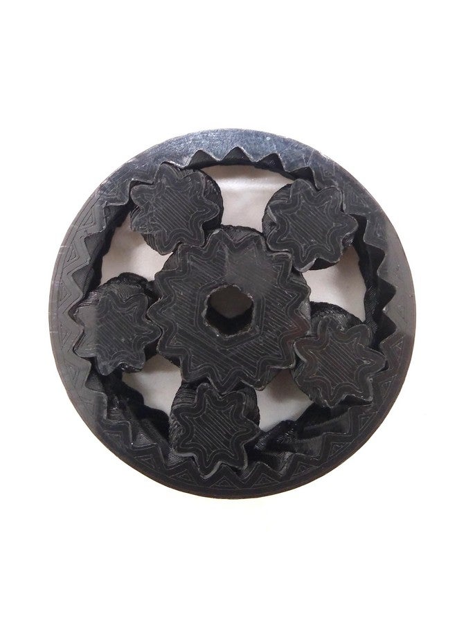 CERO ® 3D Printed Gear Spinner (Black PLA Plastic)