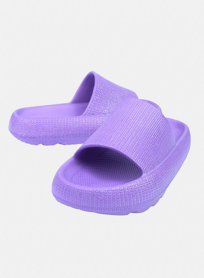 CUBS CUBS Glitter Lilac Eva Virgo Girls/Women Slide  - Image 4