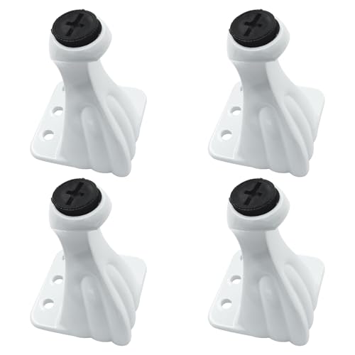 Murtenze 3.15 Inch Metal Furniture Legs S Shaped - Adjustable Sofa Replacement Legs Set of 4, Unique Modern Couch Feet for Furniture, Chairs, Bed, White - Image 5