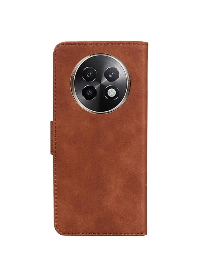 S-TOP Case For Realme 13+ Global Skin Feel Pure Color Flip Leather Phone Case - Image 3