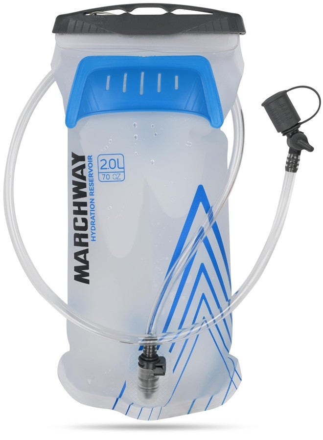 MARCHWAY Lightweight TPU Hydration Bladder 2L/3L for Hydration Packs, Slide-Seal Wide Mouth Water Reservoir Bag with Carry Handle for Hiking, Cycling, Running, Camping, Travel (2L White 70oz) - Image 1