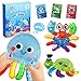 3 otters Color Sorting Sensory Toys Sea Animals Fine Motor Matching Games Fidget Toys with 3 Game Cards for Toddlers Birthday Christmas Party Gift - Image 2