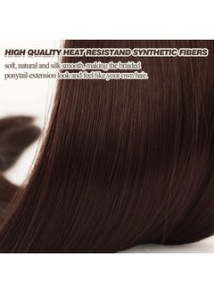 26 Inch Long Braided Ponytail Extension with Hair Tie Straight Wrap Around Hair Extensions Pony Tail DIY Natural Soft Synthetic Hair Piece for Women -Dark Auburn - pzsku/ZBBC63E574585B5815995Z/45/_/1692574539/283498f8-61fc-4e8b-9d4e-01682f390936