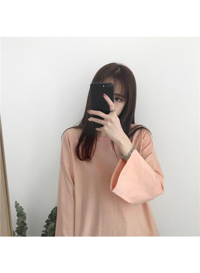 Fifteen-color Optional 202 Autumn Women's New Coat Long Sleeve T-shirt Women's Crew Neck Base Shirt A Generation Of Hair 