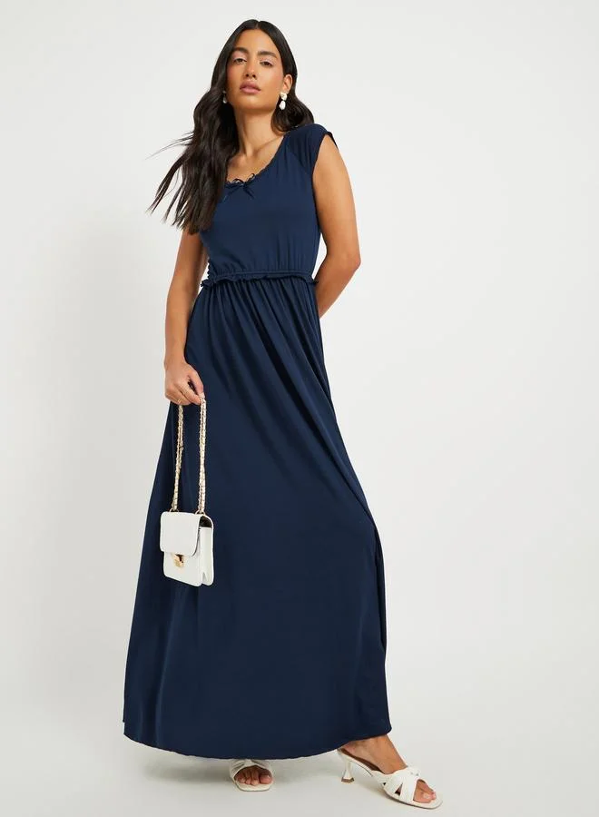Take Two Take Two Navy Blue Sleeveless Maxi Dress