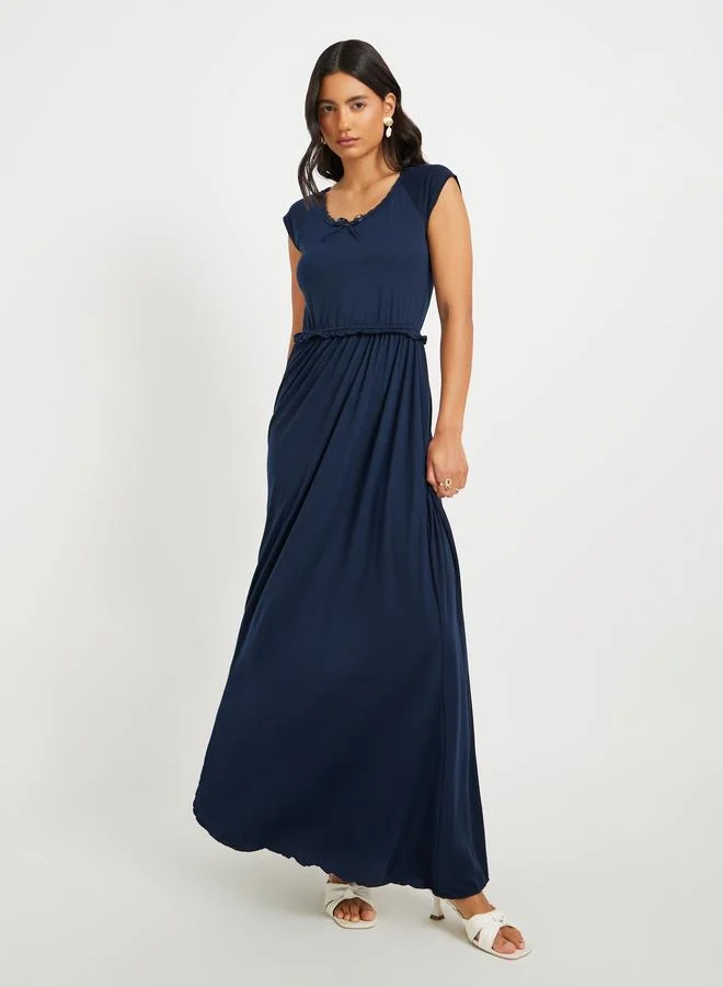 Take Two Take Two Navy Blue Sleeveless Maxi Dress
