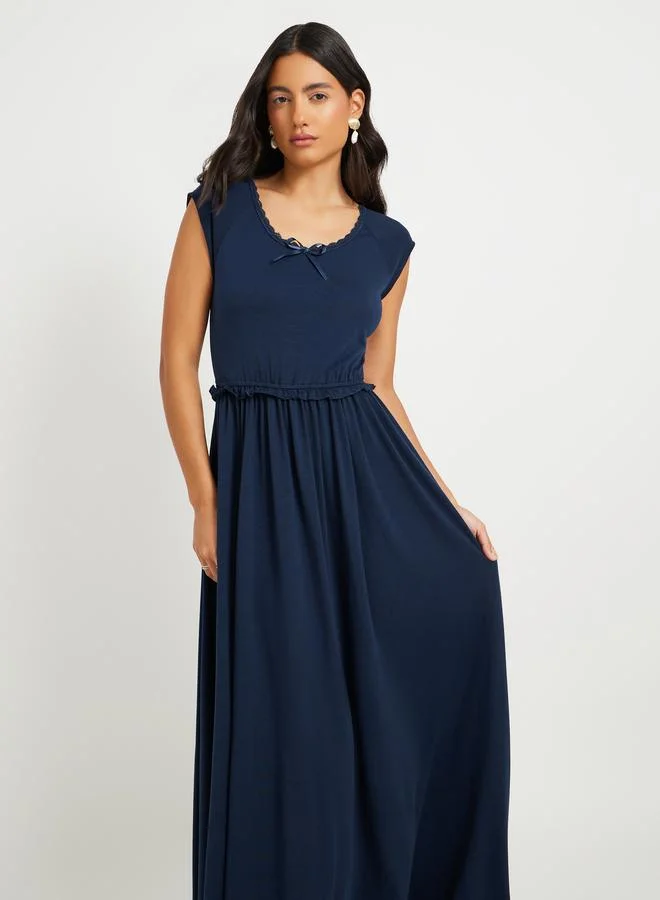 Take Two Take Two Navy Blue Sleeveless Maxi Dress