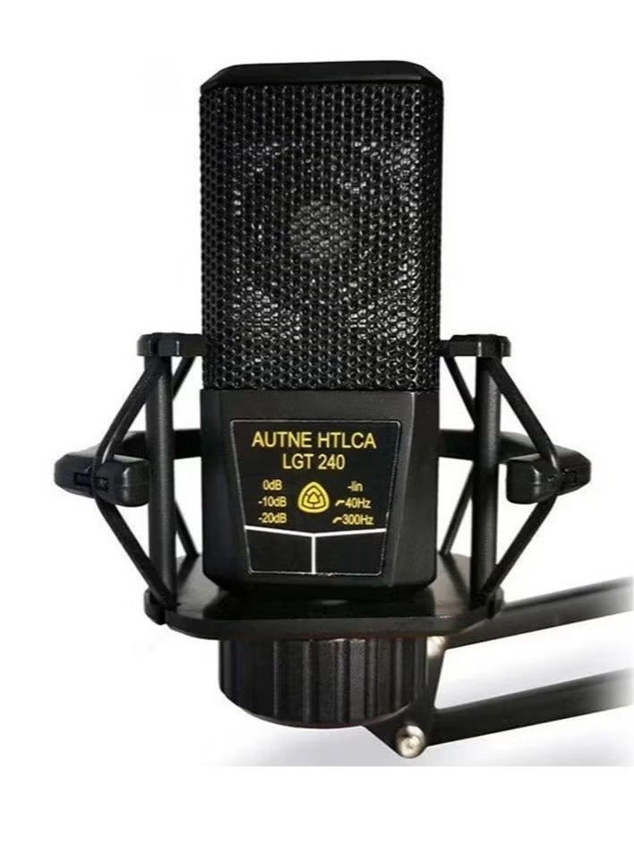 Arabest LGT240 Condenser Microphone Studio Cardioid Directional Audio Recording Mic for PC Computer Video Camera Camcorder Live Broadcast Dance Studio Recording. - Image 1
