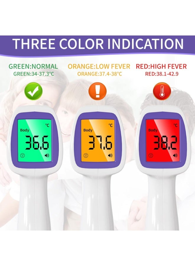 GVTECH Non-Contact Infrared Forehead Thermometer Gun – Accurate & Fast Digital Temperature Measurement with 3-Color Backlight Display for Adults & Kids – Home & Health Care - Image 5