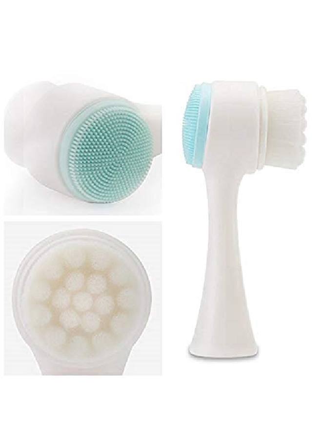 CETC ® Deep Pore Cleaning Face Cleansing Exfoliating Brush Facial Wash Massage Soft Scrubber Bamboo Fiber Double Sided - Image 2