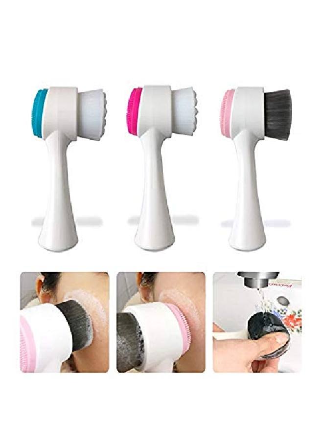 CETC ® Deep Pore Cleaning Face Cleansing Exfoliating Brush Facial Wash Massage Soft Scrubber Bamboo Fiber Double Sided - Image 3