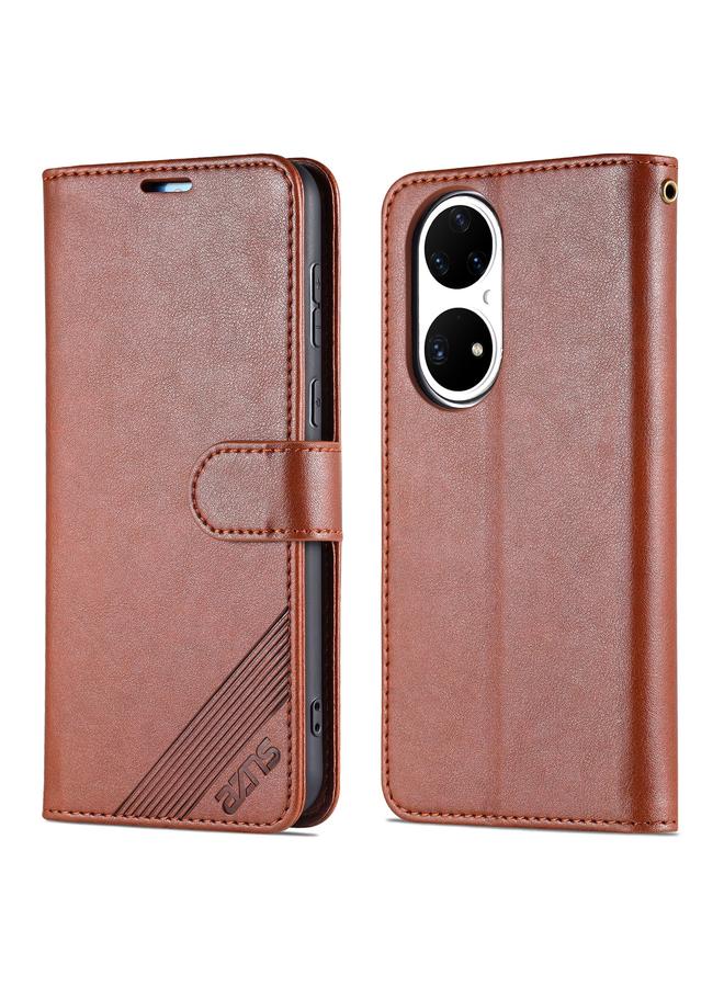 The Bros Case For Huawei P50 Sheepskin Texture Horizontal Flip Leather Case with Holder & Card Slots & Wallet