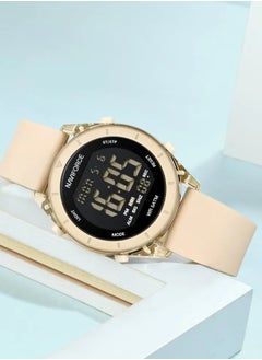 NAVIFORCE New Naviforce Watch NF-7108 Women's Fashion Watch, Stylish Digits Watch with Silicon Strap for Women  - Image 3