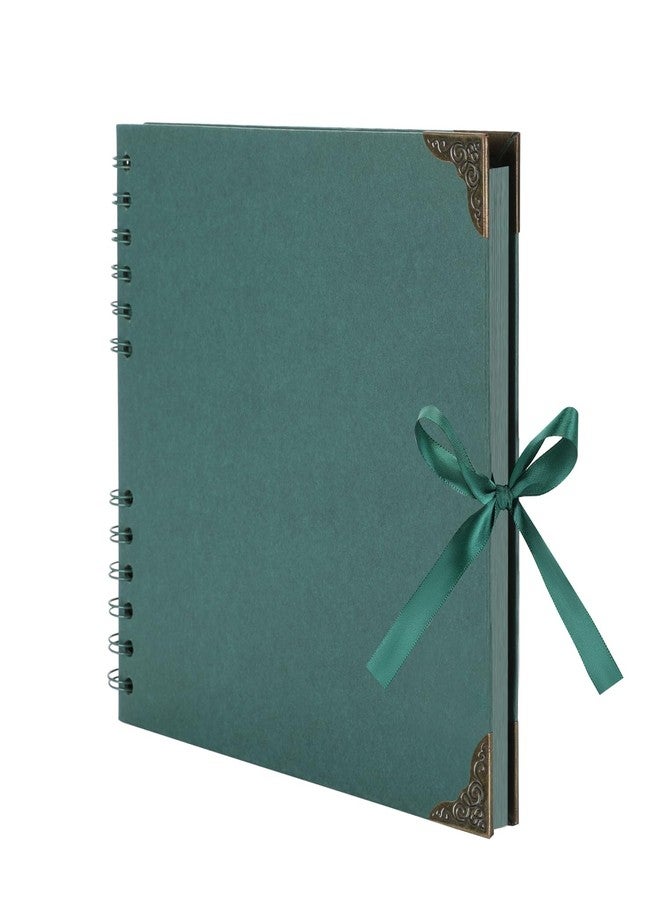 LOYAL BOOK Scrapbook (8 x 8 inch) Scrapbook Album 60 Pages Ideal for Your DIY Scrapbooking Albums Wedding and Anniversary Family Photo Album (green) - Image 1