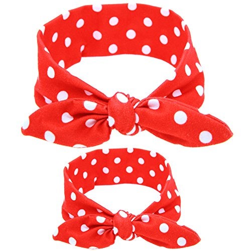 WeCoola Mommy and Me Headband Set is Matching Headbands for Mother & Daughter, Gift for Mom & Baby Girl & Mom Headband Or Hairbands with Bunny Ears Headwrap for New Mom & Newborn Infant Toddle 12Pack/6sets - Image 4