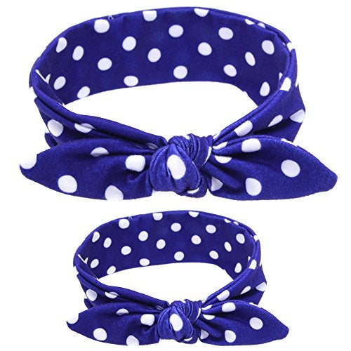 WeCoola Mommy and Me Headband Set is Matching Headbands for Mother & Daughter, Gift for Mom & Baby Girl & Mom Headband Or Hairbands with Bunny Ears Headwrap for New Mom & Newborn Infant Toddle 12Pack/6sets - Image 2