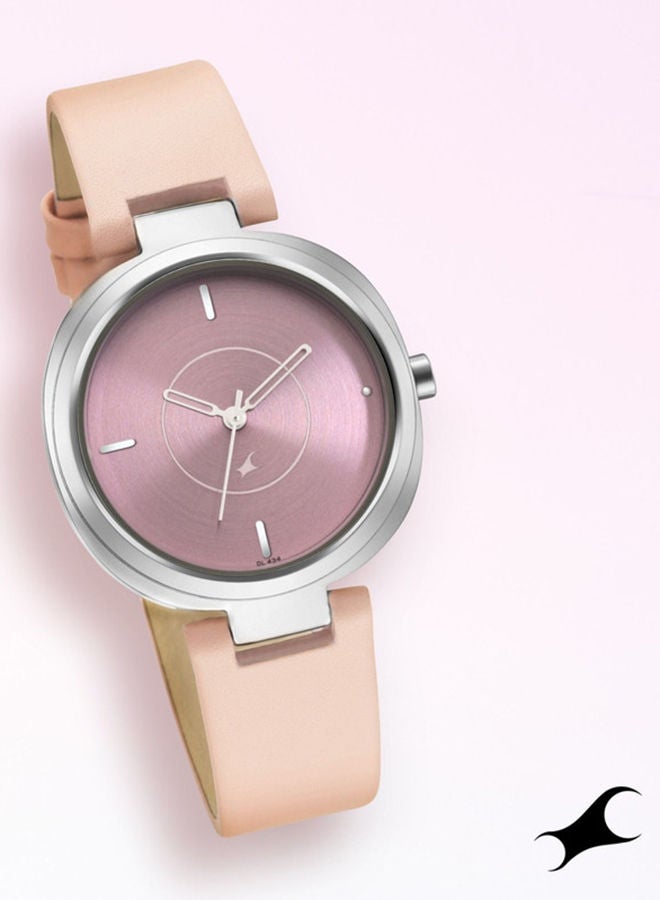 فاستراك ساعة يد جلدية تناظرية - Image 1