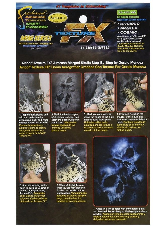 Artool Iwatamedea Artool Freehand Airbrush Templates Texture Fx Mini Series - Image 3