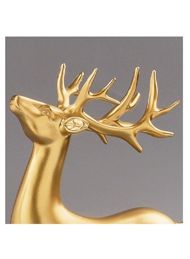 كيلا تمثال غزال تجريدي ذهبي للمدخل وديكور المنزل - Image 4