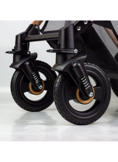 SENA Baby Stroller, luxury carriage with umbrella and leather cover from Lucid Baby Black - pzsku/ZBBC6BE2FF7F08B61C0E0Z/45/_/1734398582/68ef928e-a3a0-4b51-880e-23ffc1427c42