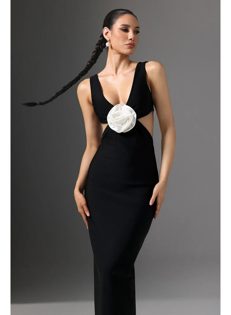 Bella Barnett  Doro V-Neck Cutout Floral Maxi Dress for Women | Best Price UAE