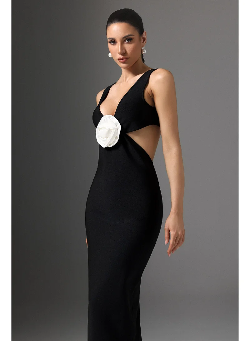 Bella Barnett  Doro V-Neck Cutout Floral Maxi Dress for Women | Best Price UAE