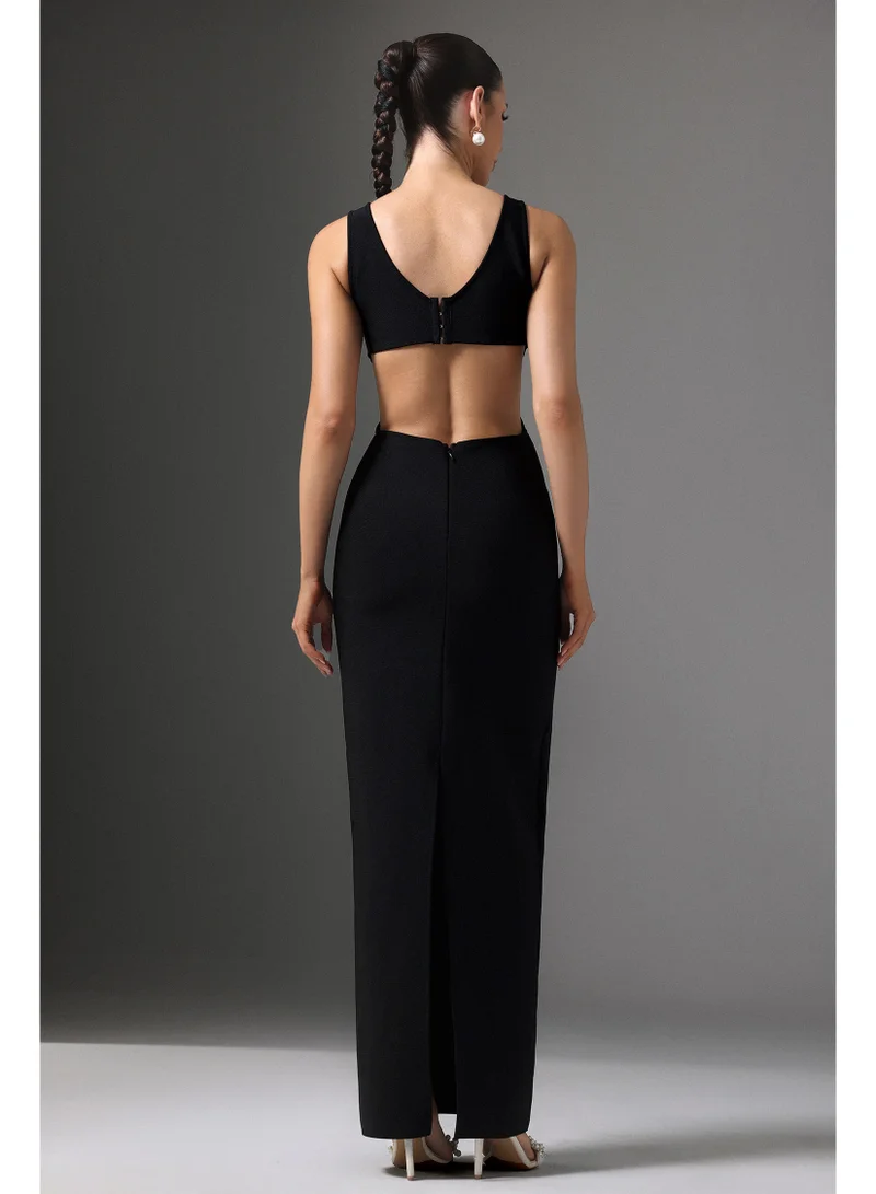 Bella Barnett  Doro V-Neck Cutout Floral Maxi Dress for Women | Best Price UAE