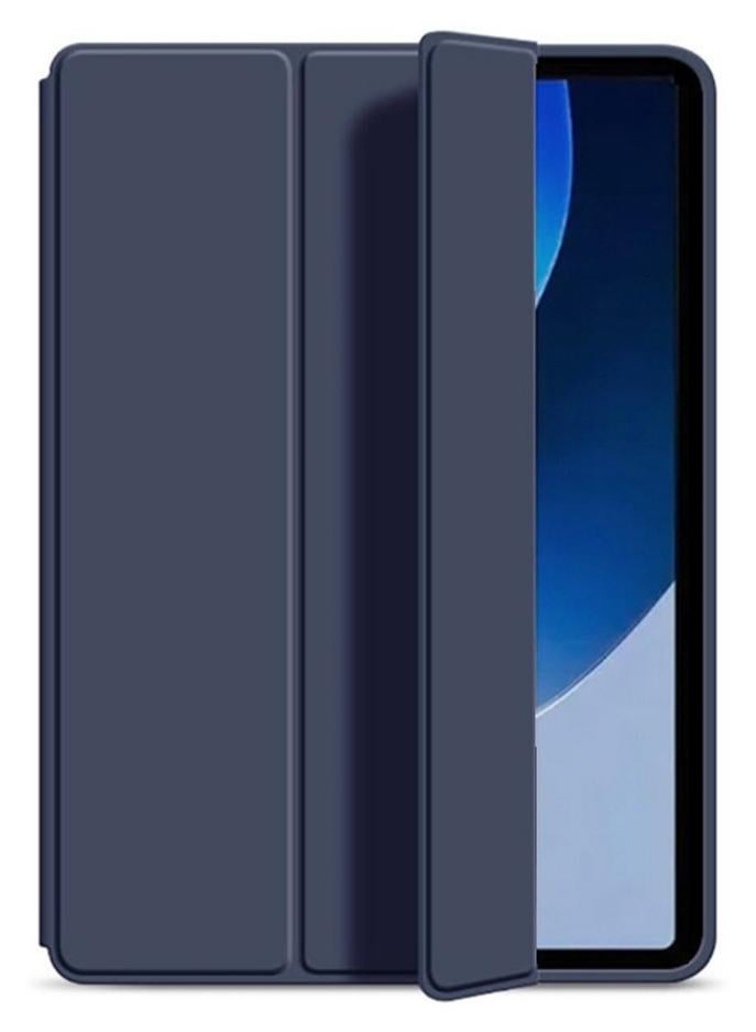 هواوي ماتيباد 11.5 بوصة / الهواء 11.5 بوصة / 11.5s 11.5 بوصة الهاتف المحمول شل ، استيقظ التلقائي / النوم ، لمسة مريحة من الجلد ، سامسونج ترايبود أضعاف الغطاء الواقي ، لينة تبو الغطاء الخلفي ، أزرق داكن - Image 1