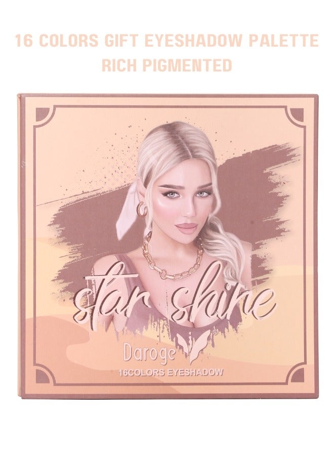 Daroge 16 Color Rich Pigmented Make Up Eyeshadow Palette - Image 2