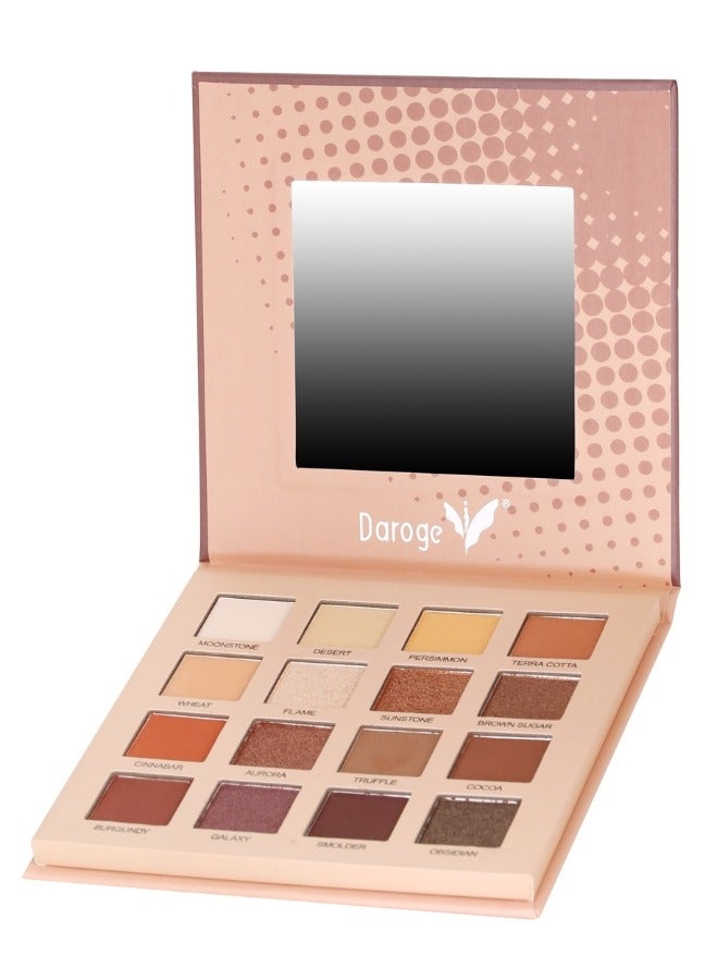 Daroge 16 Color Rich Pigmented Make Up Eyeshadow Palette - Image 1