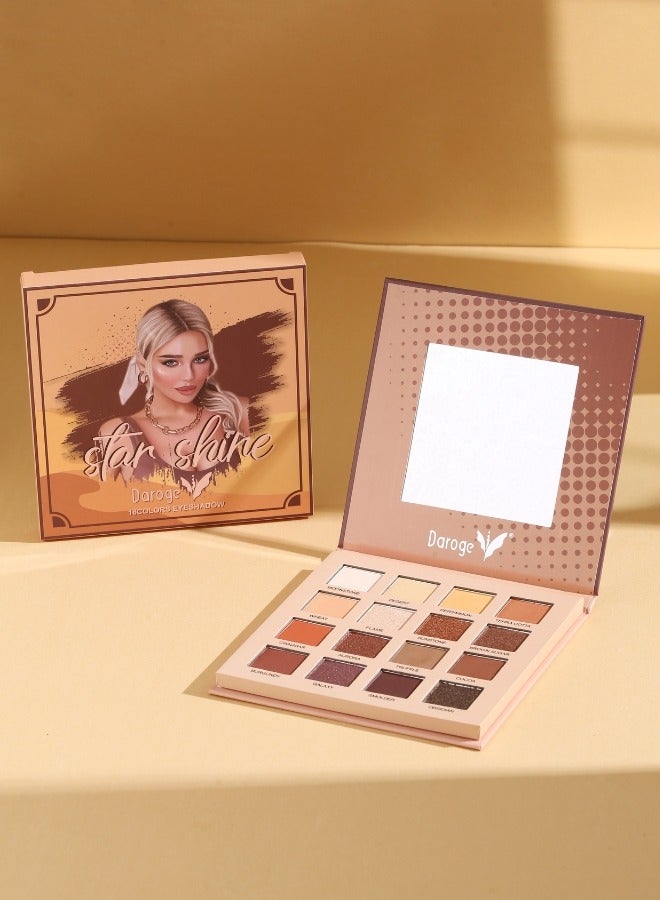 Daroge 16 Color Rich Pigmented Make Up Eyeshadow Palette - Image 4