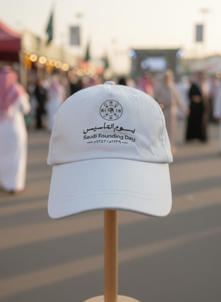 Premium Children’s Saudi Founding Day Cap – Comfortable Adjustable National Celebration Hat for Boys - Image 3